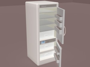 fridge whirlpool obj fbx max Modelo 3D