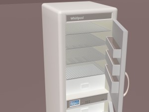 fridge whirlpool obj fbx max Modelo 3D