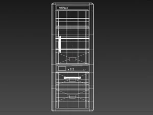 fridge whirlpool obj fbx max 3D Model