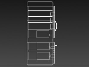 fridge whirlpool obj fbx max Modelo 3D