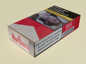 marlboro cigarettes box obj fbx max 3D 모델