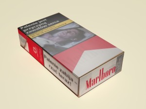marlboro cigarettes box obj fbx max Model 3D