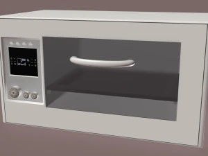 modelo de microondas obj fbx max Modelo 3D