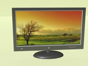 lcd tv set obj fbx max 3D Model