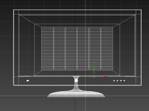 lcd tv set obj fbx max Model 3D