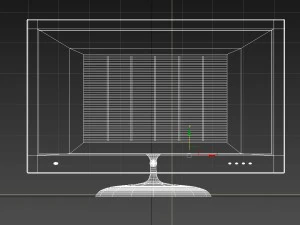 lcd tv set obj fbx max 3D Model
