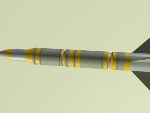 ballistic rocket obj fbx max 3D 모델