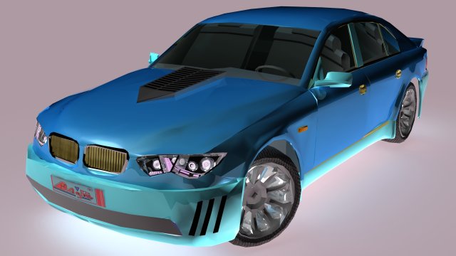 bmw 7 series m-power obj fbx max Model 3D .c4d .max .obj .3ds .fbx .stl .blend 