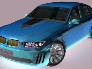 bmw 7 series m-power obj fbx max 3D 모델