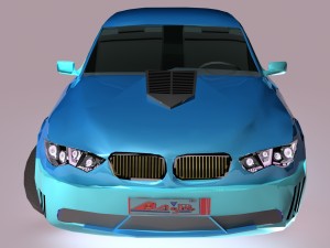 bmw 7 series m-power obj fbx max Model 3D