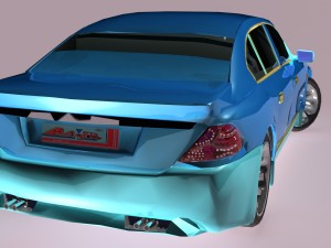 bmw 7 series m-power obj fbx max Model 3D