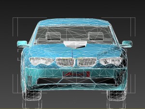 bmw 7 series m-power obj fbx max Model 3D