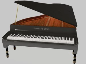 piano obj fbx m&aacute;ximo Modelo 3D