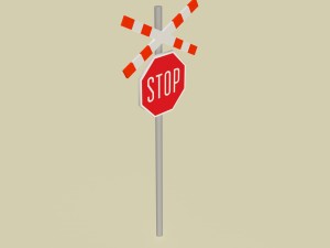 stop traffic sign obj fbx max 3D-Modell