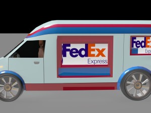 sprinter amg prototype with interior for game industry obj fbx max 3D Модель
