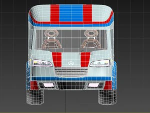 sprinter amg prototype with interior for game industry obj fbx max 3D Model