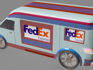 sprinter amg prototype with interior for game industry obj fbx max 3D Модель