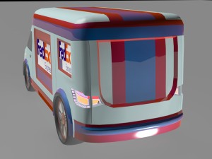 sprinter amg prototype with interior for game industry obj fbx max 3D Модель