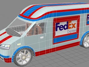 sprinter amg prototype with interior for game industry obj fbx max 3D Модель