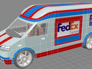 sprinter amg prototype with interior for game industry obj fbx max 3D Model