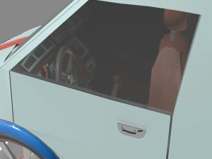 sprinter amg prototype with interior for game industry obj fbx max 3D Model