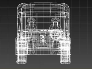 sprinter amg prototype with interior for game industry obj fbx max 3D Model