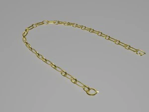 golden neckchain 3D Model