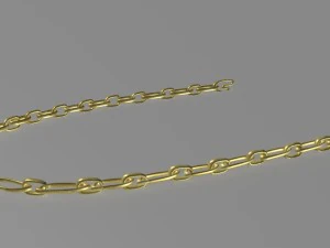 golden neckchain 3D Model