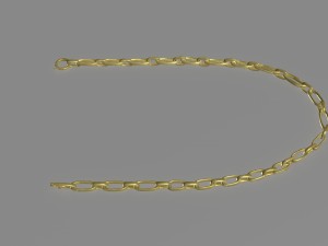 golden neckchain 3D Model