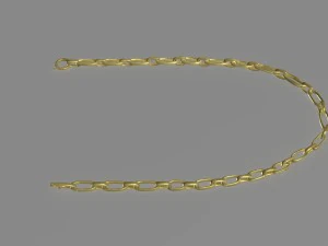 golden neckchain 3D Model