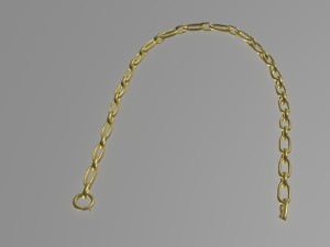 golden neckchain 3D Model