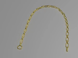 golden neckchain 3D Model