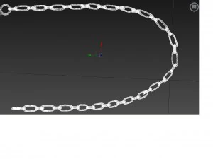 golden neckchain 3D Model