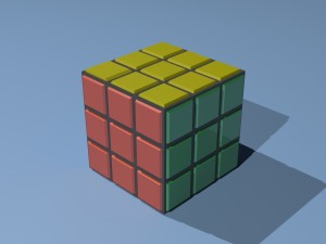3d cubic cube model low poly 3D Модель
