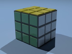 3d cubic cube model low poly 3D Модель