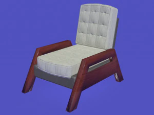 нордическое скандинавское современное кресло 3D Модель