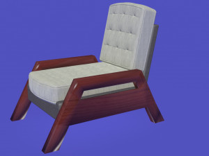 nordic scandinavian modern armchair 3D 모델