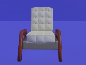 nordic scandinavian modern armchair 3D 모델