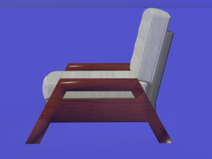 nordic scandinavian modern armchair 3D 모델