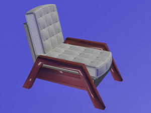 nordic scandinavian modern armchair 3D 모델