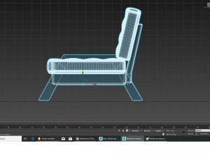nordic scandinavian modern armchair 3D 모델