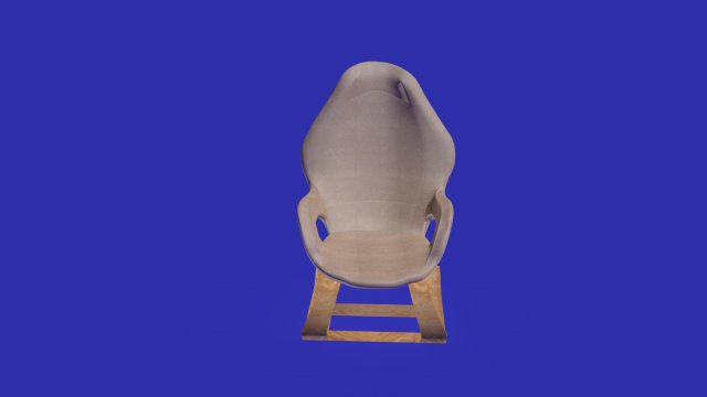 armwholes wooden and cotton armchair 3D Model .c4d .max .obj .3ds .fbx .stl .blend 