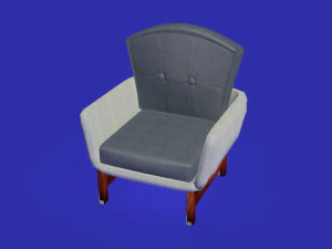 poltrona de veludo astrar Modelo 3D