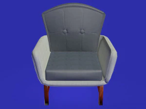 poltrona de veludo astrar Modelo 3D