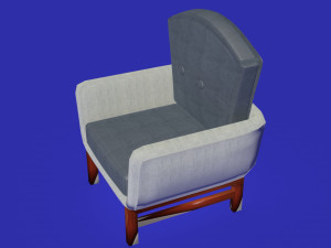 astrar velur armchair Modelo 3D