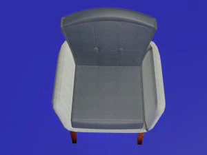 poltrona de veludo astrar Modelo 3D