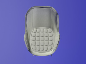 egg chair white fabric 3D Model