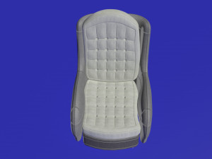 elegant compact armchair 3D Model