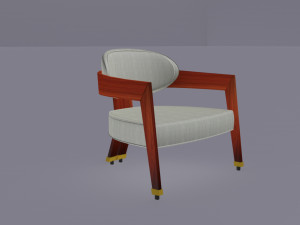 frances launch chair 3D 모델