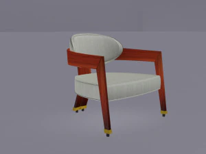 cadeira de lan&ccedil;amento francesa Modelo 3D